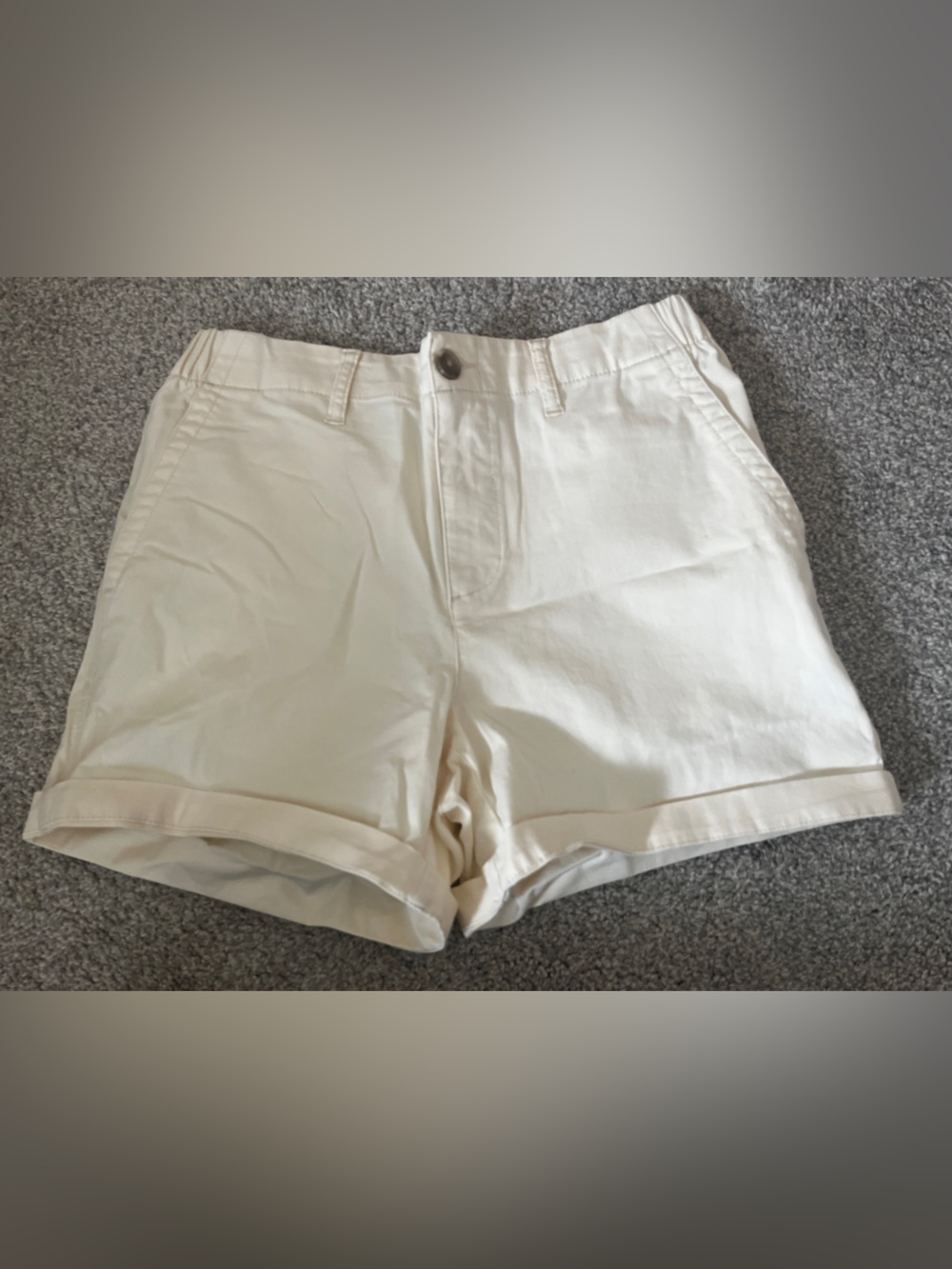 Old Navy Cream Women's Cotton Jean Shorts